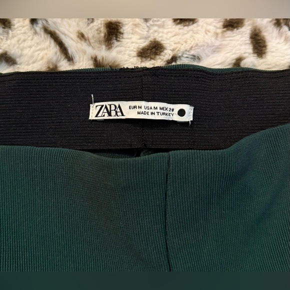 Zara High Rise Split Hem Ribbed Pants - Picture 5 of 6